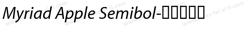 Myriad Apple Semibol字体转换